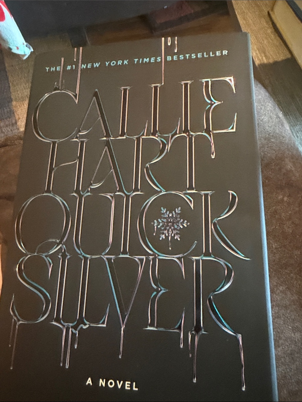 Quiksilver Black Cover with Iridescent Lettering Accent